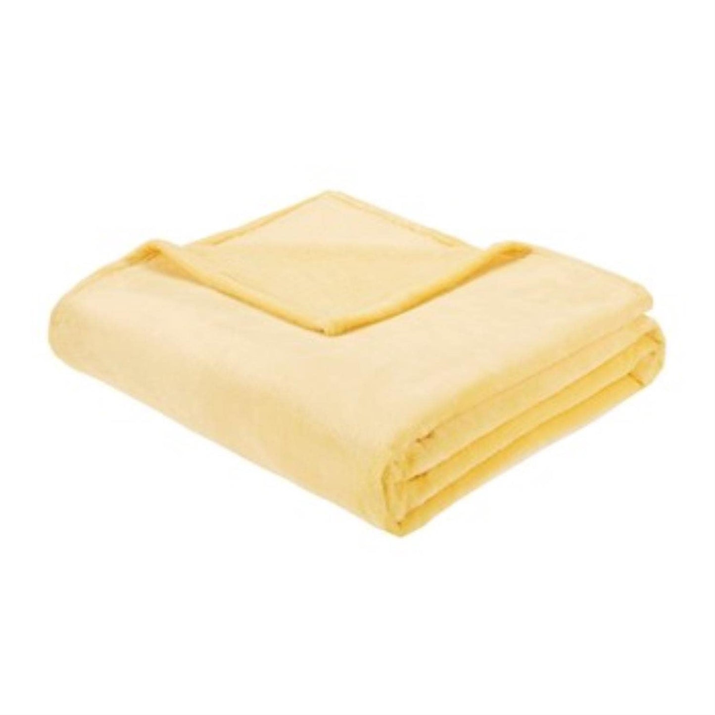 Intelligent Design Microlight Plush Luxury Oversized Throw Blanket Premium All Season Cover for Bed Couch King Yellow