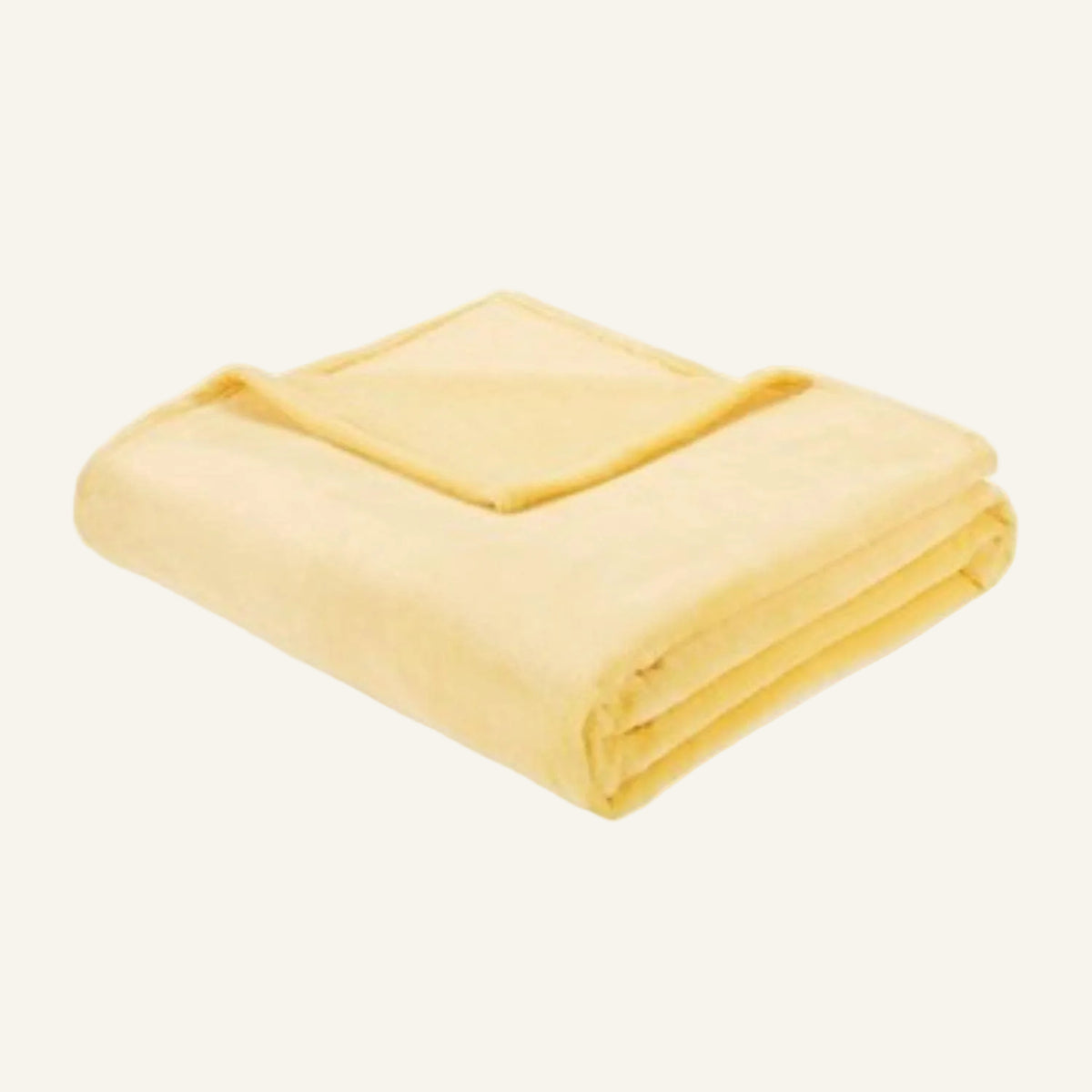 Microlight Plush Throw Blanket – Yellow | King