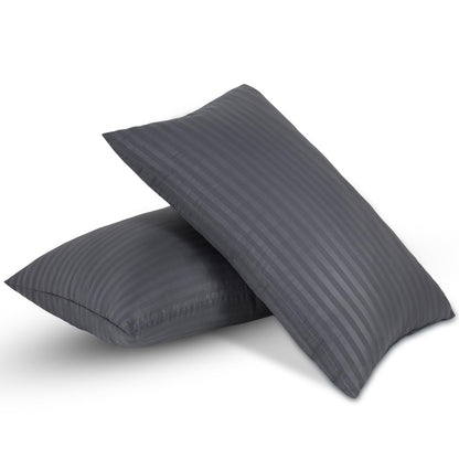 Luxury Plush Bed Pillows – Gray | Queen | Set of 2