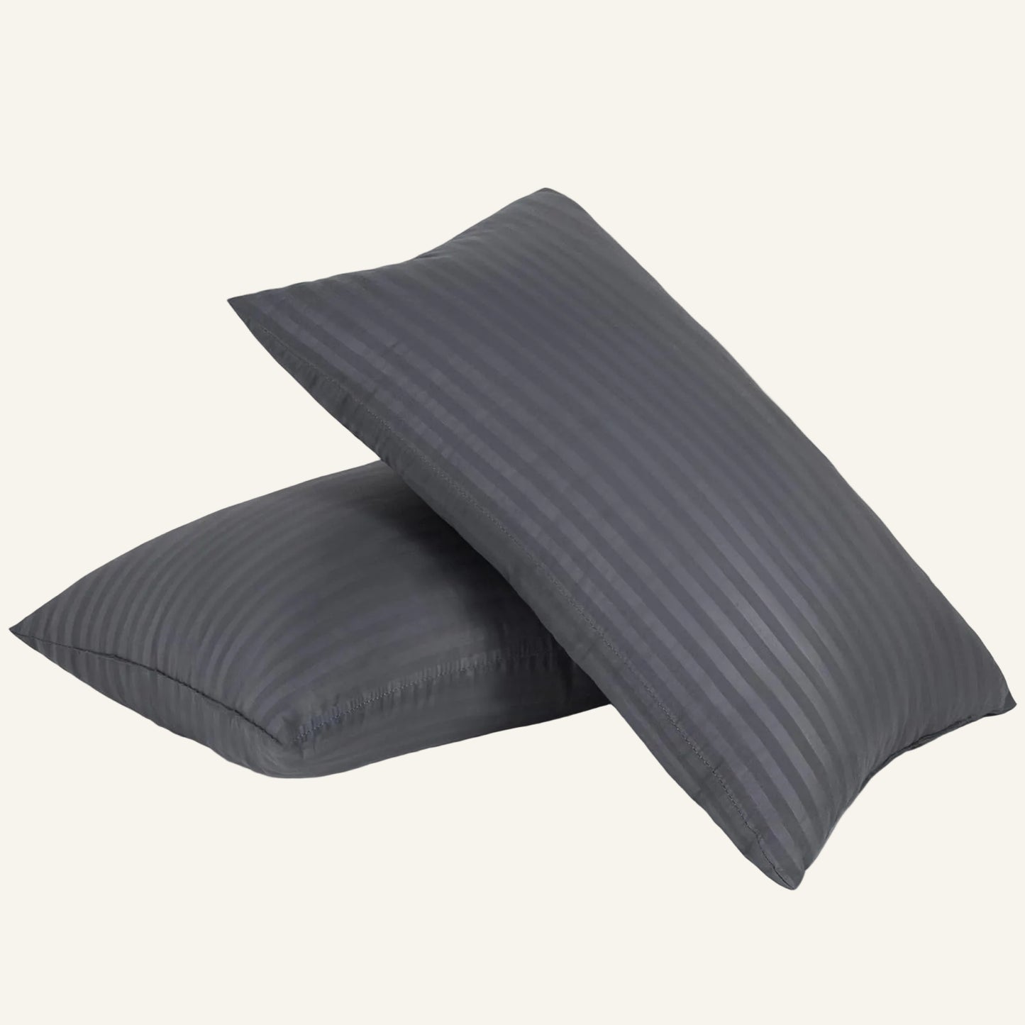 Luxury Plush Bed Pillows – Gray | Queen | Set of 2