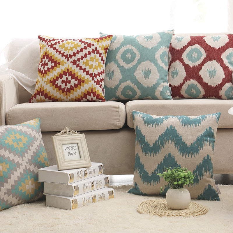 Cotton and Linen Decorative Pillow