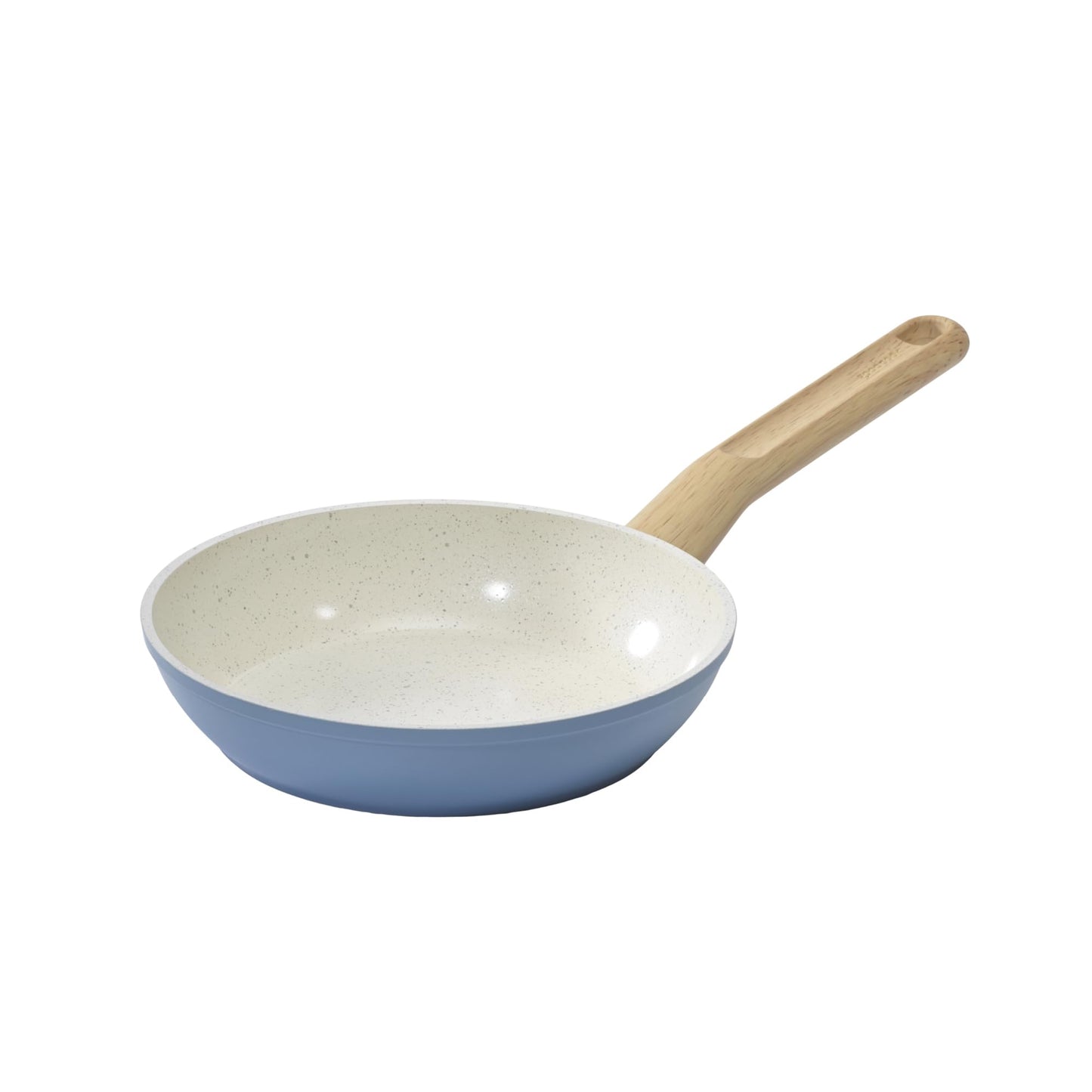 GoodCook Healthy Ceramic Titanium-Infused 8” Fry Pan Light Blue – Induction Cookware Nonstick Cooking Pan Frying Pan Skillet for Eggs Meats Vegetables Sauces Warming Tortillas